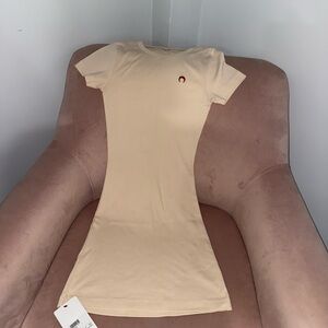 Marine Serre Fitted Logo T-Shirt Dress